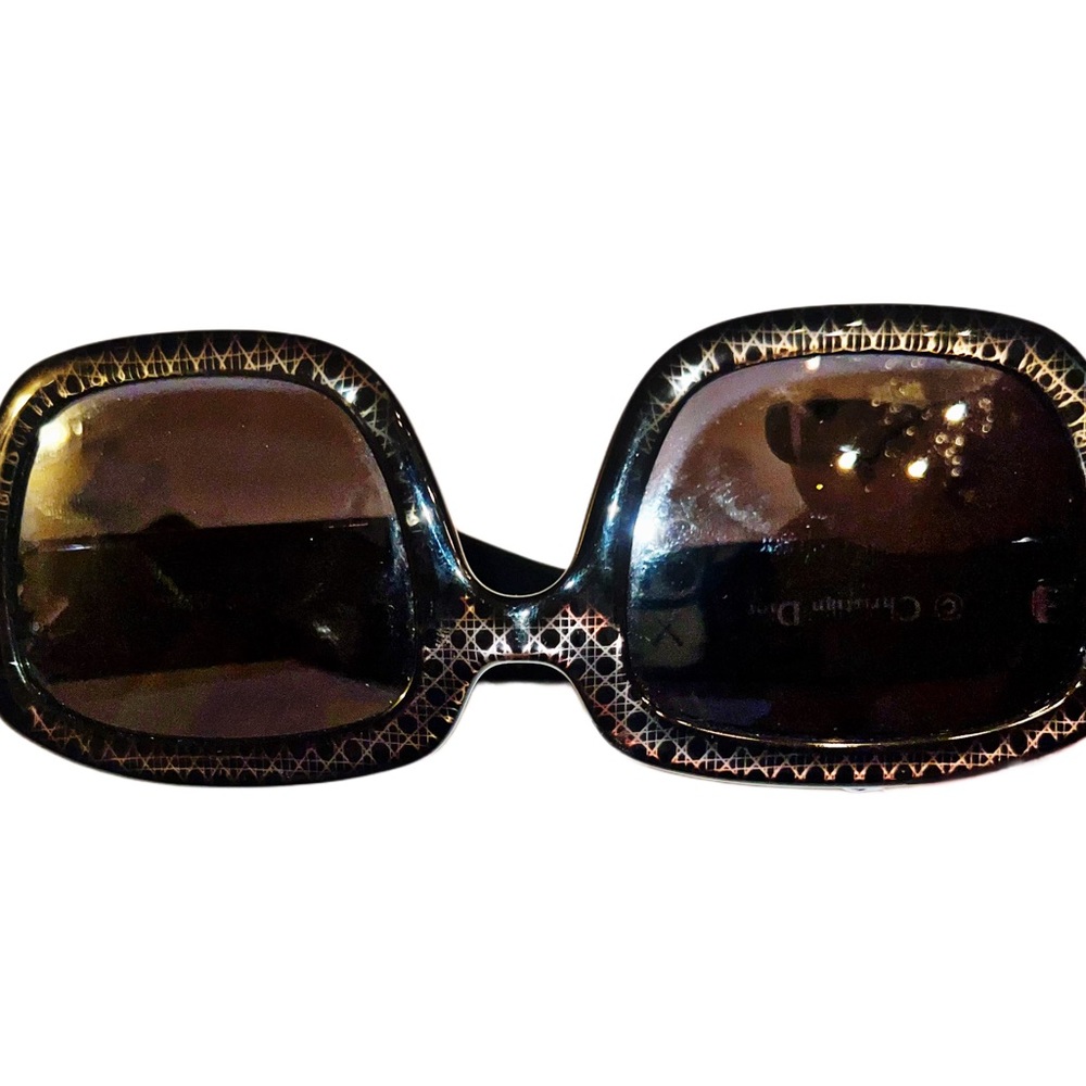 CHRISTIAN DIOR DDior Black & Silver 54 mm Sunglasses - Picture 8 of 11